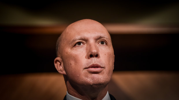 Home Affairs Minister Peter Dutton.