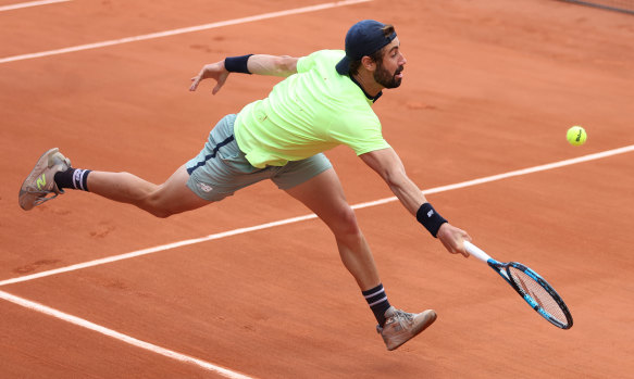 Jordan Thompson bowed out of the French Open in straight sets.