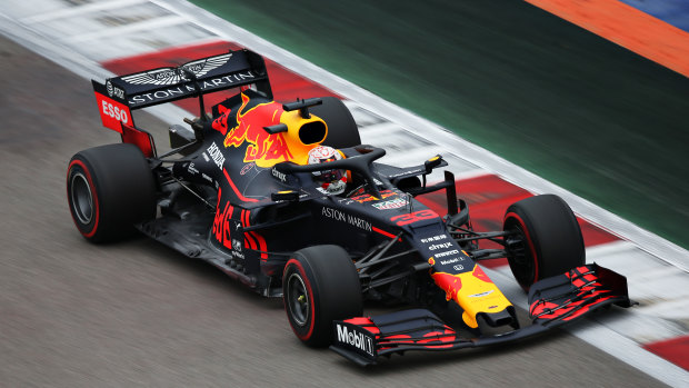 Max Verstappen was fastest in his Red Bull.
