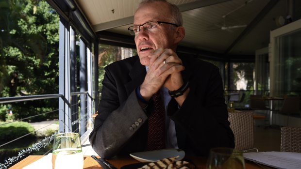Bill McKibben, a leading American environmentalist, sits down for a lunchtime chat in Sydney's Royal Botanic Garden.