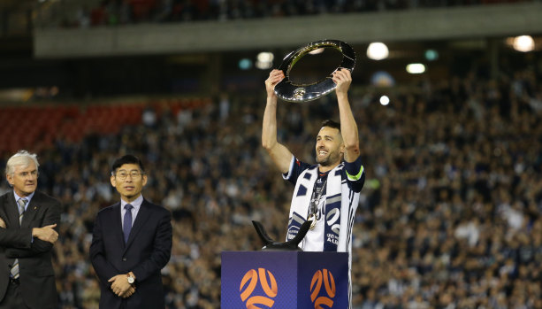 Melbourne Victory skipper Carl Valeri has won two titles from four seasons in the A-League. 