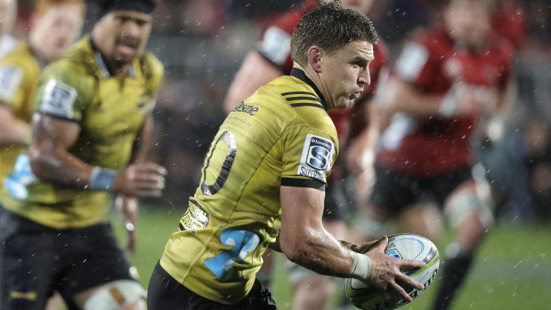 Class act: Beauden Barrett will be, as always, a pivotal figure for the Hurricanes against the Crusaders.