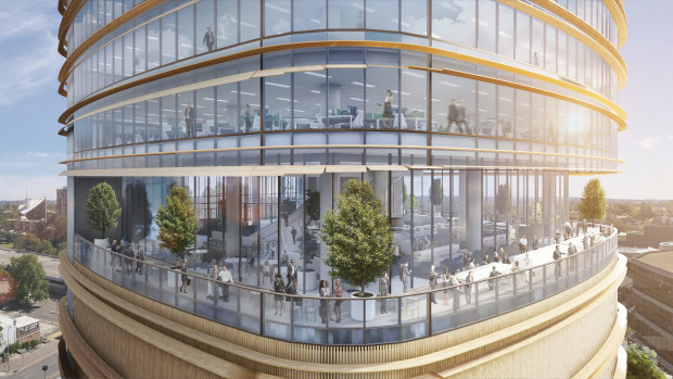 GPT's proposed 32 Smith Street, Parramatta tower designed by architecture firm Fender Katsalidis.