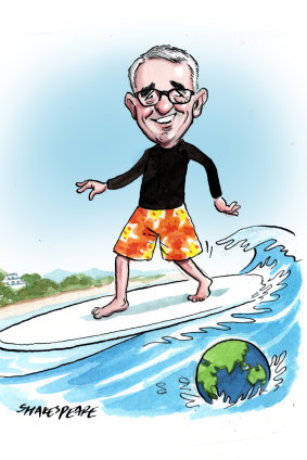 Gerard Rennick hits the surf.