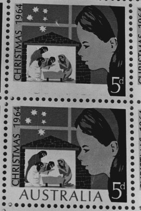 The misprinted 1964 Australian Christmas stamps.