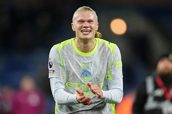 Erling Haaland is enjoyed a strong run of form for Manchester City.
