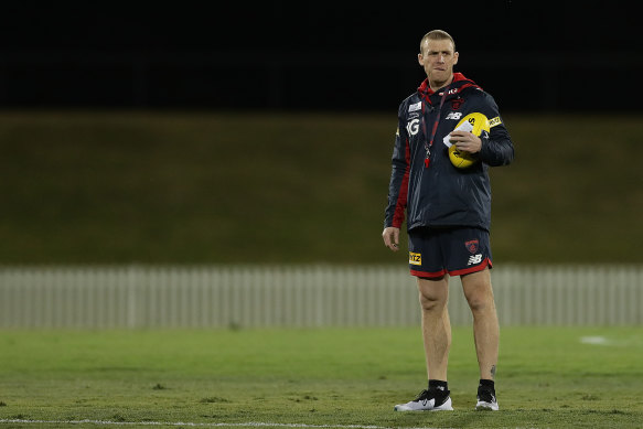 Melbourne coach Simon Goodwin.
