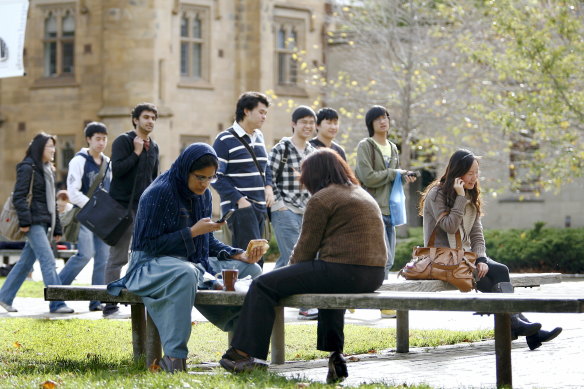 The University of Melbourne will slash 450 jobs in response to a loss of international student revenue.