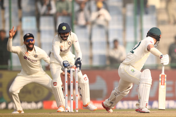 Travis Head’s exit on the third morning in Delhi.