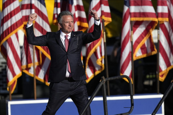 Steve Witkoff, pictured at a Trump rally last year, is the president-elect’s Middle East envoy.