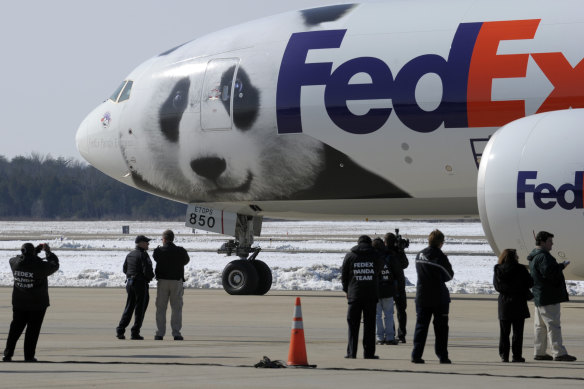 The Giant Panda Express departs for a trip to China in 2010. 