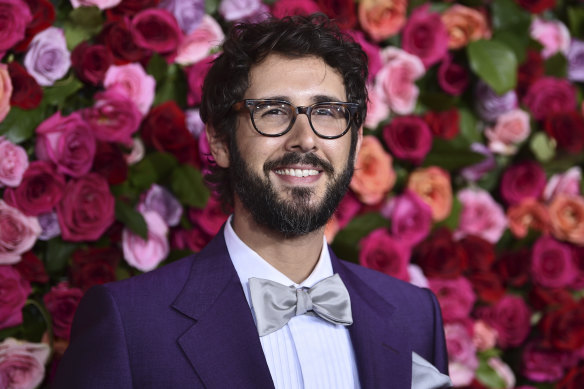 Josh Groban arrives at the 72nd annual Tony Awards in June 2018, in New York. 