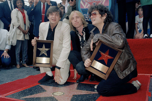 Pete, left, and Don Everly were joined by Tom Petty when they got a star on the Hollywood Walk of Fame in 1986.