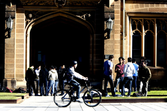 Students at Sydney University