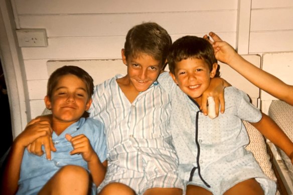 Steven, Elijah and John in 1988.