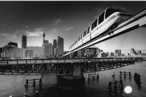 Sydney’s now closed monorail ran across Pyrmont Bridge, and its decaying stations are still in place.