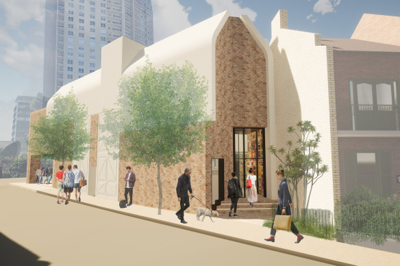 An artist’s impression of a planned $6 million renovation to The Stables, home to the Griffin Theatre in Kings Cross.