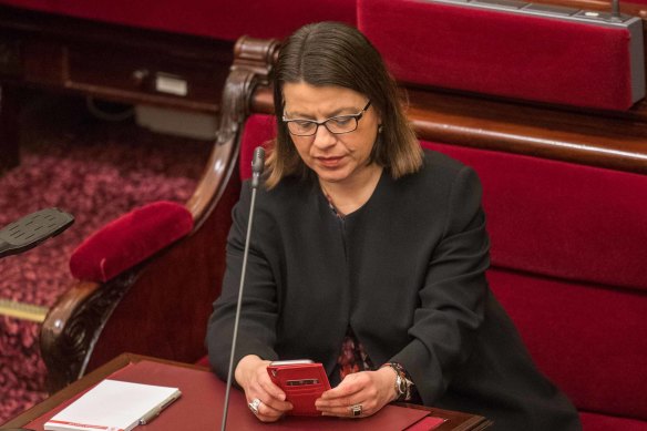 Health Minister Jenny Mikakos in Parliament on Tuesday.