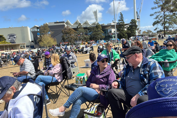 St Mary’s Oval in Geelong on grand final day