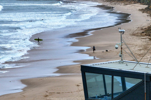 Cams capturing footage of the beach on the Surf Coast. 