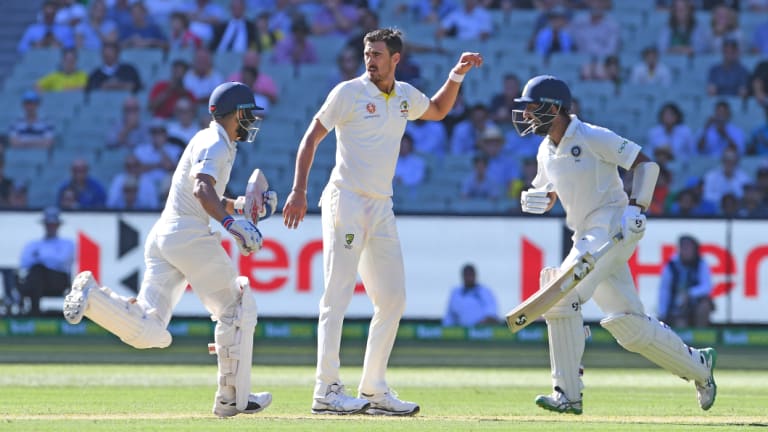 Virat Kohli (left) and Cheteshwar Pujara of India (right) pile on the runs.