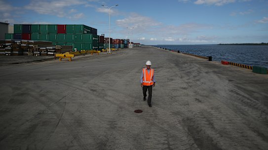 The great wharf from China, raising eyebrows across the Pacific