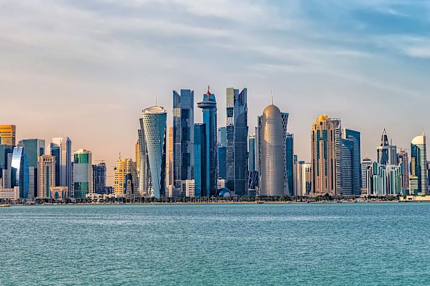 Doha şehir manzarası. Katar.