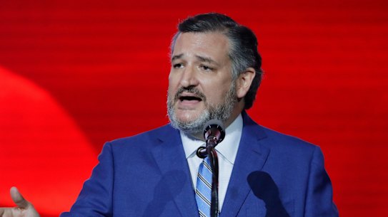 Texan Republican Ted Cruz speaks at the National Rifle Association Annual Meeting on Friday in Houston. 