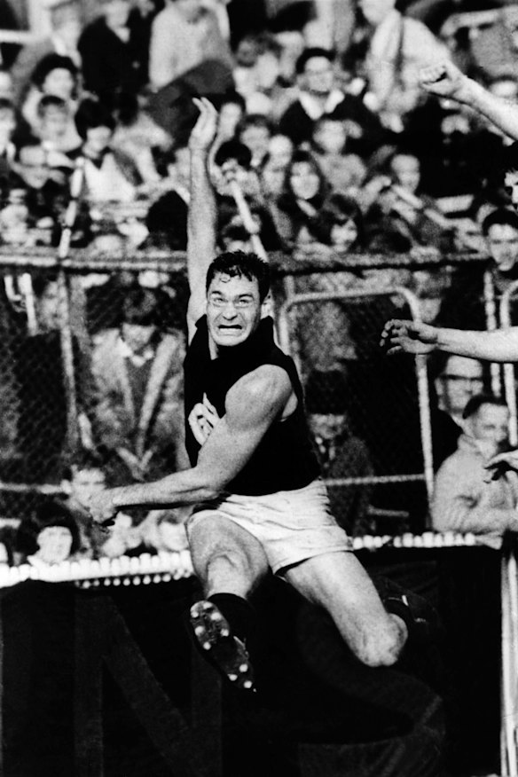 Barassi flies through in 1969.