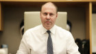 Treasurer Josh Frydenberg in his office at Parliament House in Canberra. 
