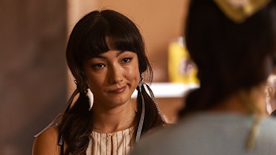 Natasha Liu Bordizzo as Barbara in He Had It Coming.