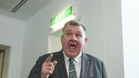 Crossbench MP Craig Kelly 