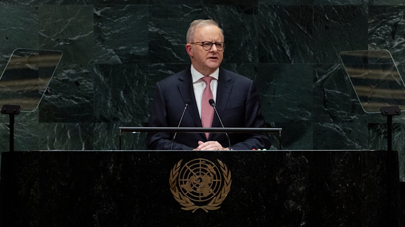 Albanese takes aim at AI, tells ‘middle powers’ to unite in half-filled UN assembly
