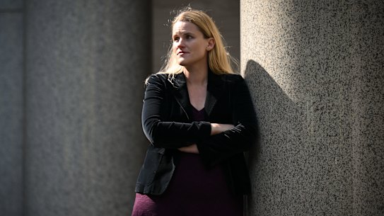Frances Haugen was the Facebook whistleblower who testified before Congress. 9 October 2023. Photo: Eddie Jim.