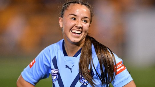 Jada Taylor during the under-19s Origin game in 2022.