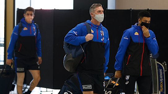 Strict COVID measures remain in place at all AFL clubs.