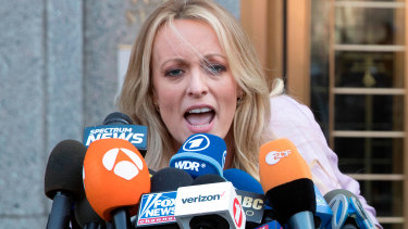 Speaking out: Stormy Daniels is making waves despite a gag order preventing her from speaking about her alleged affair with Donald Trump.