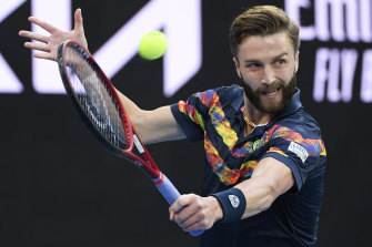 Britain’s Liam Broady said he found it difficult to deal with the rowdy home crowd while playing Nick Kyrgios.