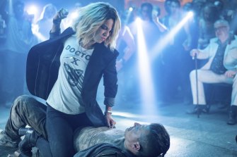 Lindy (Kate Beckinsale) finds herself in a shocking dilemma in Jolt.