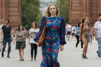Arguably the most fashionable assassin to grace a TV screen, Jodie Comer plays the mysterious Villanelle in the black comedy thriller Killing Eve.