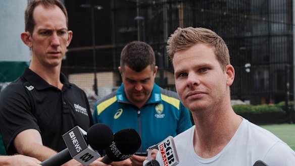 Steve Smith is eligible to return for Australia in March next year. 