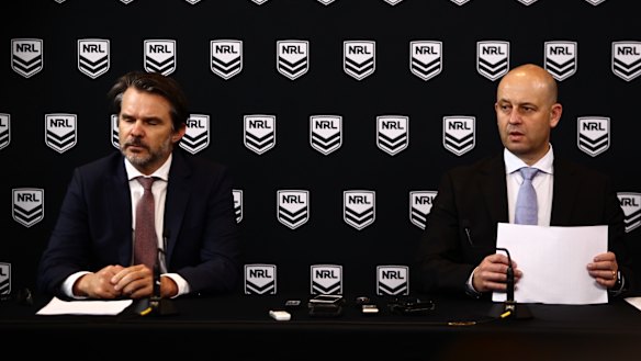 Decision-makers: Nick Weeks and Tood Greenberg have discretionary powers to stand players down, but have not used them.