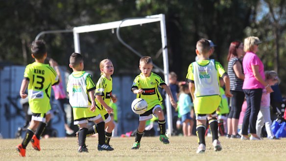 Suspended: Junior football across Australia has been brought to a  halt by the COVID-19 outbreak. 
