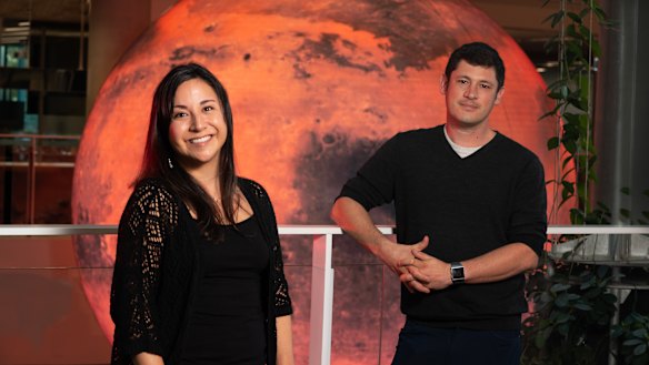 Adjunct Professor David Flannery (right) and PhD research student Vanessa Zepeda.