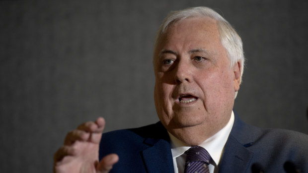 United Australia Party leader Clive Palmer has alleged the federal government planned to "destroy" him.