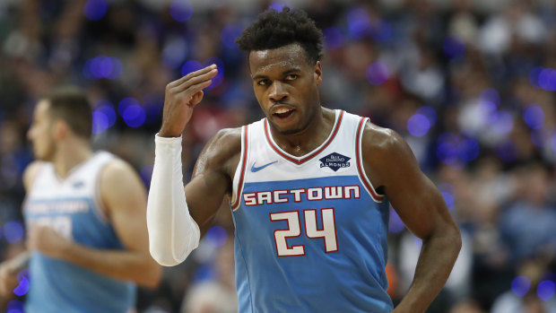 Sacramento's Buddy Hield. The Kings and Pacers will play pre-season games in India.