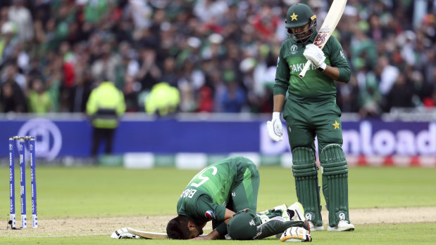 Special moment: Pakistan's batsman Babar Azam.