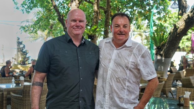 Survivors Anthony McKay and Andrew Csabi are in Bali for Wednesday’s 20th anniversary.