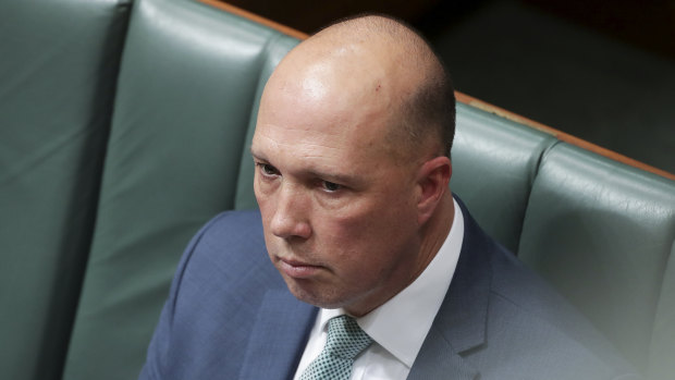 Minister for Home Affairs Peter Dutton.