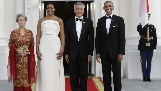 First lady Michelle Obama worn one of Maxwell's designs at a 2016 State Dinner.